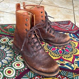 Womens Lace up Frye Boots